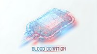 Futuristic polygonal car silhouette with glowing blue and pink neon lights on white background for automotive technology and electric vehicle concepts.