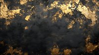 Luxurious black and gold marble texture with natural patterns. Abstract dark background with golden veins and weathered surface creates elegant design element.