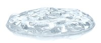 Transparent plastic dome lid with bubble design, isolated on white background, ready for packaging and product mockup applications.