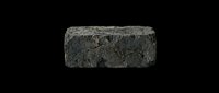 Weathered gray stone brick isolated on transparent background, ready for design use in t-shirts, clipart, print-on-demand products, stickers, and digital crafts.