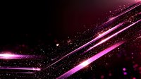 Diagonal pink light streaks with glowing particles and bokeh effects on dark background create dynamic motion and energy for technology designs.