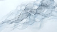 Abstract watercolor smoke flowing in soft blue and gray tones on white background for modern design projects and artistic compositions.