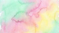 Soft pastel watercolor background with flowing pink, green and yellow hues blending together creating an artistic wash effect for creative projects.
