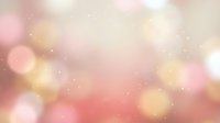 Soft bokeh background with pink, gold, and cream blurred lights and sparkles, suitable for celebrations, weddings, holidays, and festive event designs.