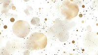 Watercolor stains and gold splatter on white background, isolated design element for invitations, posters, and creative projects.