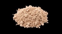 Pile of fine beige powder isolated on transparent background, ready for design use in cosmetics, beauty, skincare, and product packaging mockups for print-on-demand and sublimation projects.