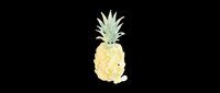 Watercolor pineapple isolated on transparent background, ready for t-shirt design, stickers, clipart, print on demand, and sublimation projects.