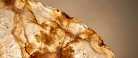 Golden amber crystal specimen with natural inclusions and translucent honey-colored formations displaying organic textures and geological beauty.