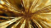 Radial burst of golden light rays with glowing sparkles and starburst effect creates dramatic luxury background for festive designs and celebrations.