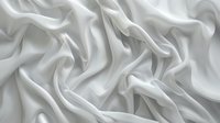 Elegant white silk fabric with soft waves and gentle folds creating luxurious texture and flowing movement, suitable for wedding, fashion, and luxury backgrounds.