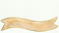 Vintage gold ribbon banner with wavy edges, isolated on white background, ready for design projects, invitations, and decorative applications.