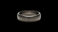Polished metal wedding band with smooth finish, isolated on transparent background. Ready for jewelry design, e-commerce, print-on-demand, and digital product mockups.
