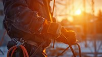 Ant carrying heavy load on its back with golden sunset lighting in blurred background, symbolizing hard work, determination and teamwork for business and motivational concepts.