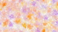 Delicate watercolor floral pattern in soft peach, lavender and yellow hues creates dreamy romantic background for wedding stationery and feminine designs.