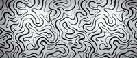Abstract organic wavy lines pattern in black and white creating flowing maze-like design for modern backgrounds and textile applications.