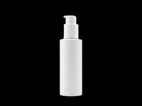 White pump dispenser bottle isolated on transparent background, ready for cosmetic branding, T-shirt design, stickers, print on demand, and sublimation projects.
