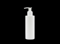 White pump bottle isolated on transparent background, ready for cosmetic, skincare, and cleaning product design mockups, packaging templates, and print-on-demand applications.