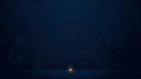 Abstract dark blue night sky with single glowing golden light source in center, suitable for backgrounds, overlays, and atmospheric design projects.