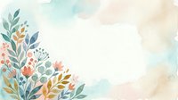 Watercolor floral arrangement with botanical leaves and flowers in soft pastel tones on white background, isolated design element for invitations, greeting cards, and creative projects.