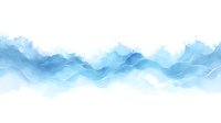 Flowing abstract blue watercolor waves with white background, seamless horizontal pattern for modern minimalist design projects and fresh backgrounds.