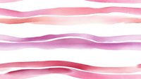 Soft pink and magenta watercolor waves create gentle horizontal stripes on white background, forming seamless pattern for romantic design projects.