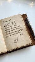 Vintage journal with handwritten quote dated October 26th about a quiet day of reflection, featuring brown leather cover and pen, suitable for journaling, mindfulness, and inspirational content.
