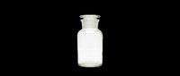 Empty glass apothecary jar with cork stopper, isolated on transparent background. Ready for design use on t-shirts, clipart, stickers, and print-on-demand products.