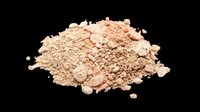 Loose mineral powder foundation isolated on transparent background, ready for beauty product design, cosmetic packaging, print-on-demand, and digital beauty marketing materials.