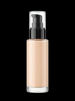 Foundation makeup bottle with pump dispenser, isolated on transparent background. Ready for beauty, cosmetic, skincare clipart, t-shirt design, stickers, and print on demand use.