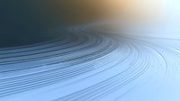 Elegant flowing curved lines creating dynamic movement and depth on light blue surface with soft gradient background, suitable for modern business designs.