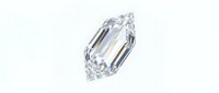 Brilliant cut diamond gemstone with sparkling facets on white background isolated for jewelry design and luxury accessories.