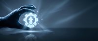 Glowing user profile icon held in hand with digital light effects, representing personal data protection, cybersecurity, and identity management solutions.