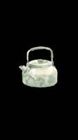 Watercolor tea kettle clipart isolated on transparent background, ready for t-shirt design, stickers, print on demand, sublimation, and digital crafts.
