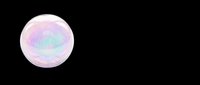 Iridescent soap bubble with pastel pink and blue gradient, isolated on transparent background. Ready for clipart, stickers, sublimation, print-on-demand designs, and digital crafts.