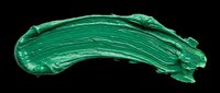 Vibrant green paint stroke isolated on transparent background, ready for t-shirt designs, clipart, stickers, sublimation, and print-on-demand projects.