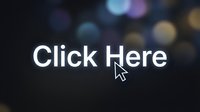 Click Here text glowing on dark background with bokeh lights and cursor arrow, web call to action concept for digital marketing.