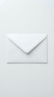 Closed white envelope with flap on neutral background, suitable for mail, correspondence, business communication, and stationery design projects.