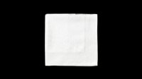 Soft white napkin or tissue stack isolated on transparent background, ready for design use in print-on-demand, sublimation, t-shirt designs, stickers, and clipart projects.