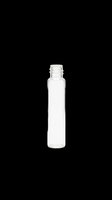 Empty clear glass vial with threaded neck isolated on transparent background, ready for sublimation, print-on-demand, and design projects. Perfect for product mockups, packaging design, and commercial applications.
