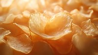Delicate translucent rose petals in warm golden sunlight create dreamy romantic mood with soft focus and bokeh effect, macro photography closeup nature detail.
