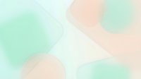 Soft pastel abstract background with flowing organic shapes in mint green and coral pink tones for modern design projects and branding materials.