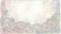 Ornate decorative border with intricate scrollwork and floral patterns on soft pink and cream background, isolated on white for invitations, certificates, and design projects.