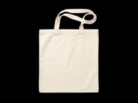 Plain natural canvas tote bag isolated on transparent background, ready for mockup, print on demand, sublimation, sticker, and T-shirt design use.