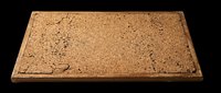 Cork board with wooden frame, isolated on transparent background, ready for clipart, t-shirt design, print-on-demand, stickers, and sublimation projects.