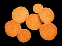Sliced carrot rounds isolated on transparent background, ready for culinary design, recipe graphics, food packaging, print-on-demand products, and digital cooking illustrations.