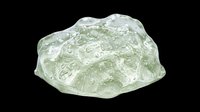 Crushed glass chunk isolated on transparent background, ready for design use in t-shirt graphics, sublimation, print-on-demand products, stickers, and digital crafts.
