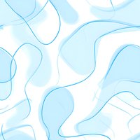 Abstract blue flowing lines and soft shapes on white background for modern digital designs, presentations, or website backgrounds.