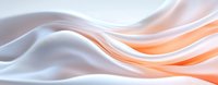 Smooth flowing abstract waves in soft peach and white create gentle curves and graceful movement across minimalist background for modern design projects.