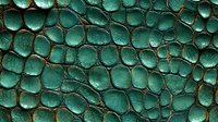 Emerald green reptilian leather texture with irregular scales and dark contrasting grooves creates luxurious exotic pattern for fashion and interior design backgrounds.