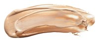 Creamy beige foundation makeup smear isolated on white background. Cosmetic liquid concealer stroke texture for beauty and skincare product advertising.